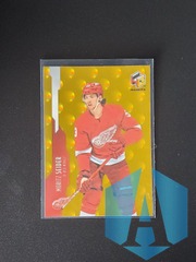 2021-22 UD Extended Series #HG-13 Moritz Seider HoloGrFx Gold Red Wings